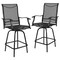 Flash Furniture 2PK Outdoor Stool - 30 inch Patio Bar Stool, Black 2-ET-SWVLPTO-30-BK-GG - alternate 4